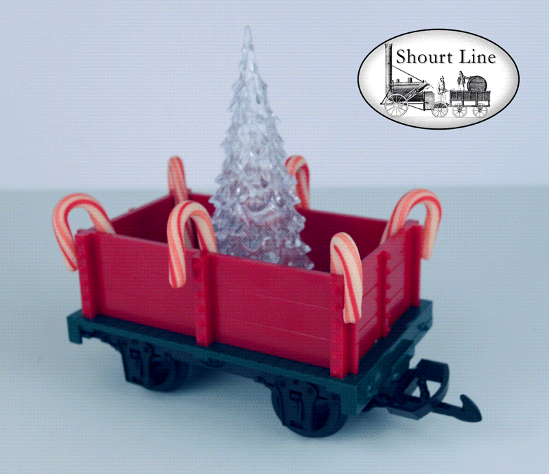 Shourt Line SL 8100202 Christmas Animated LED Tree in an HLW 15105XMAS Gondola animaged gif